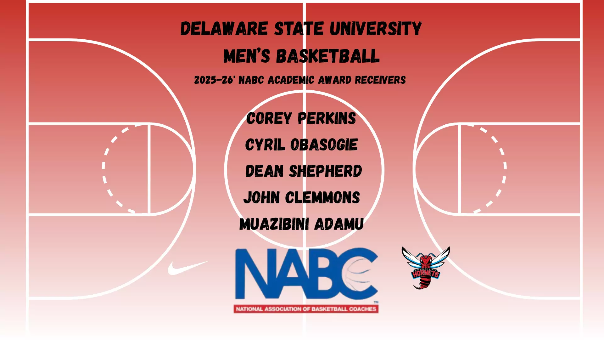 Five Delaware State Hornets Honored for Academic Excellence in Basketball