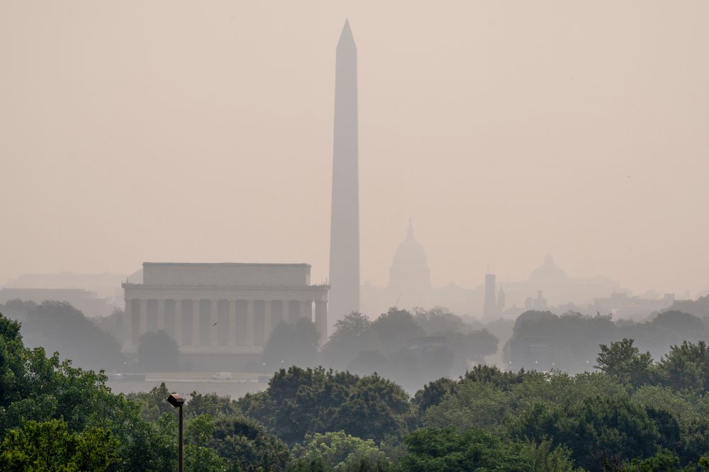 Wildfire Smoke Blankets DC and Mid-Atlantic in Eerie Orange Haze