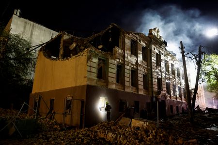 Russian Missiles Strike Kyiv, Killing One and Injuring Nine