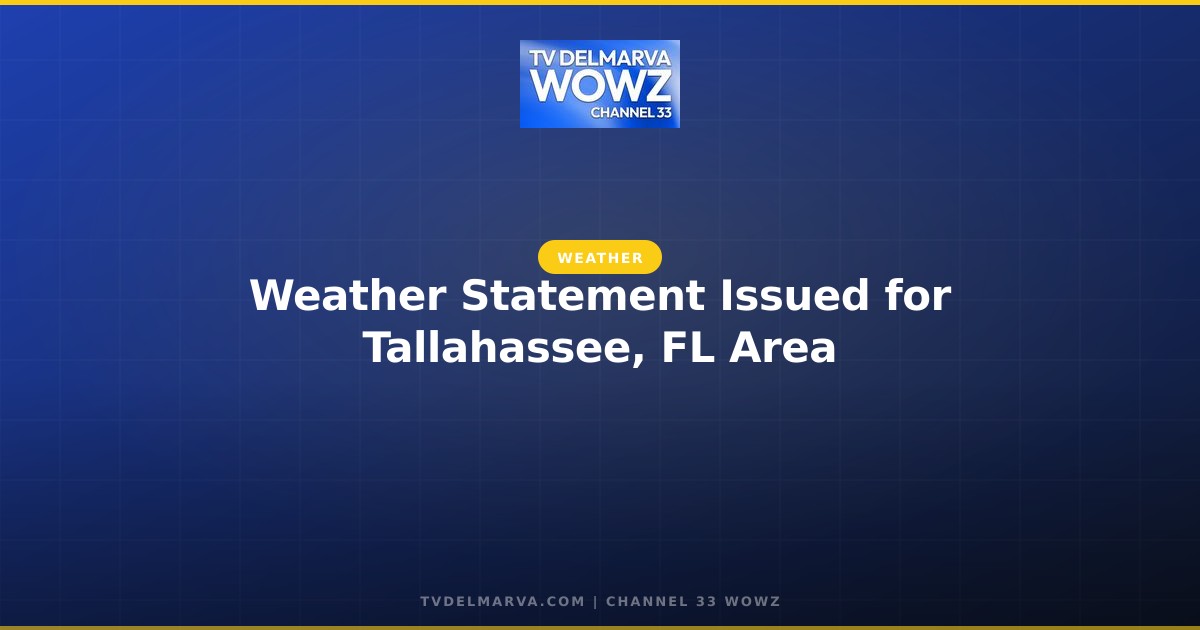 Weather Statement Issued for Tallahassee, FL Area