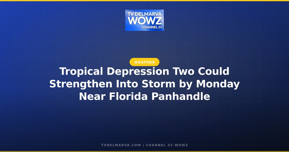 Tropical Depression Two Could Strengthen Into Storm by Monday Near Florida Panhandle