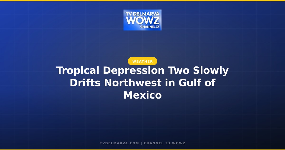 Tropical Depression Two Slowly Drifts Northwest in Gulf of Mexico