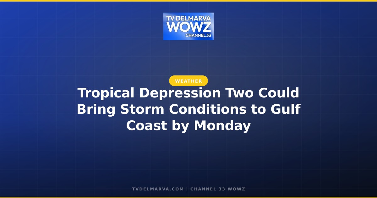 Tropical Depression Two Could Bring Storm Conditions to Gulf Coast by Monday