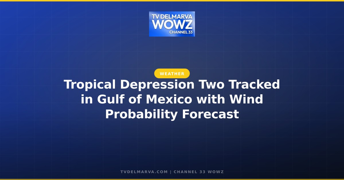 Tropical Depression Two Tracked in Gulf of Mexico with Wind Probability Forecast