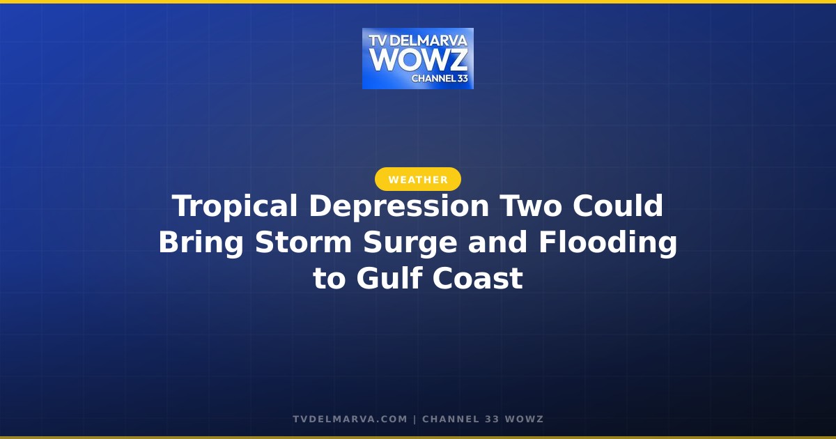 Tropical Depression Two Could Bring Storm Surge and Flooding to Gulf Coast