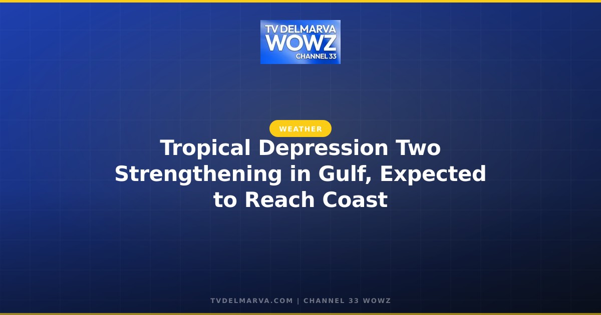 Tropical Depression Two Strengthening in Gulf, Expected to Reach Coast