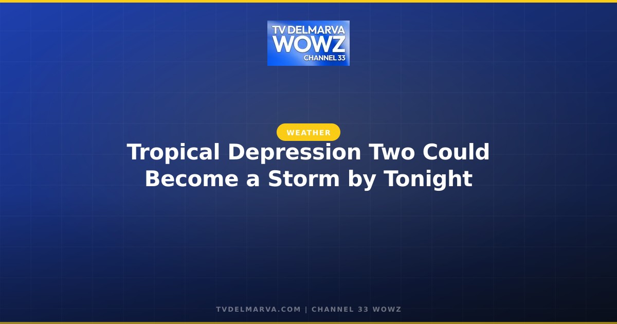 Tropical Depression Two Could Become a Storm by Tonight