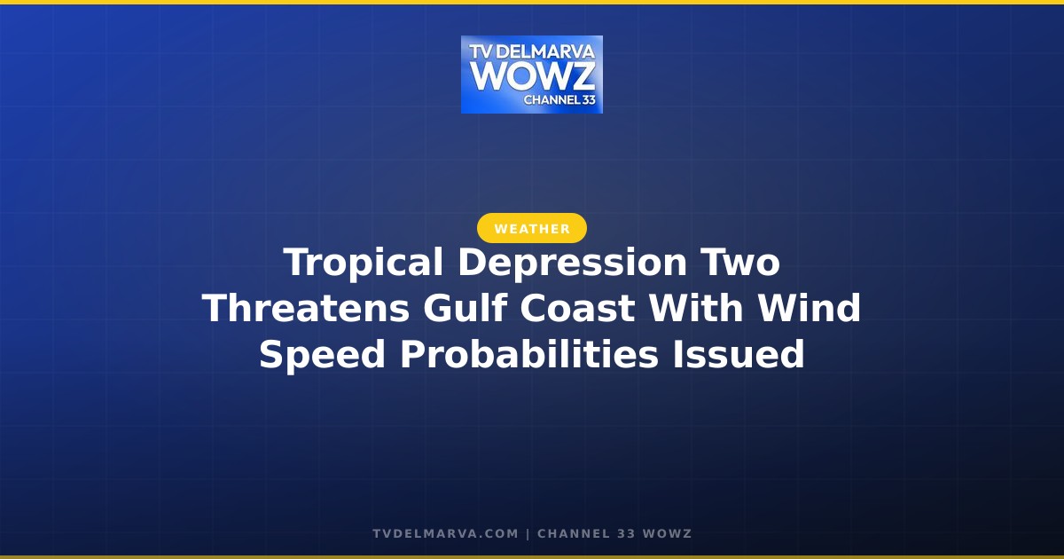 Tropical Depression Two Threatens Gulf Coast With Wind Speed Probabilities Issued