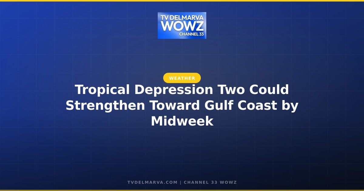 Tropical Depression Two Could Strengthen Toward Gulf Coast by Midweek