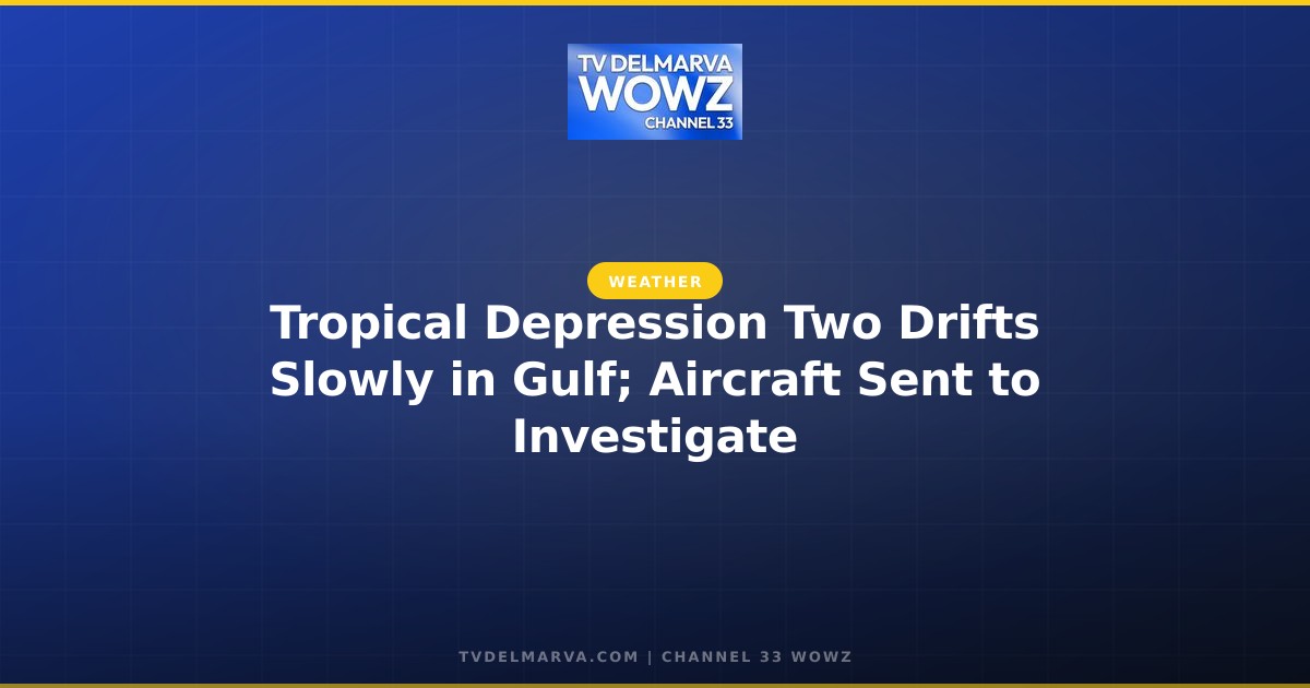 Tropical Depression Two Drifts Slowly in Gulf; Aircraft Sent to Investigate
