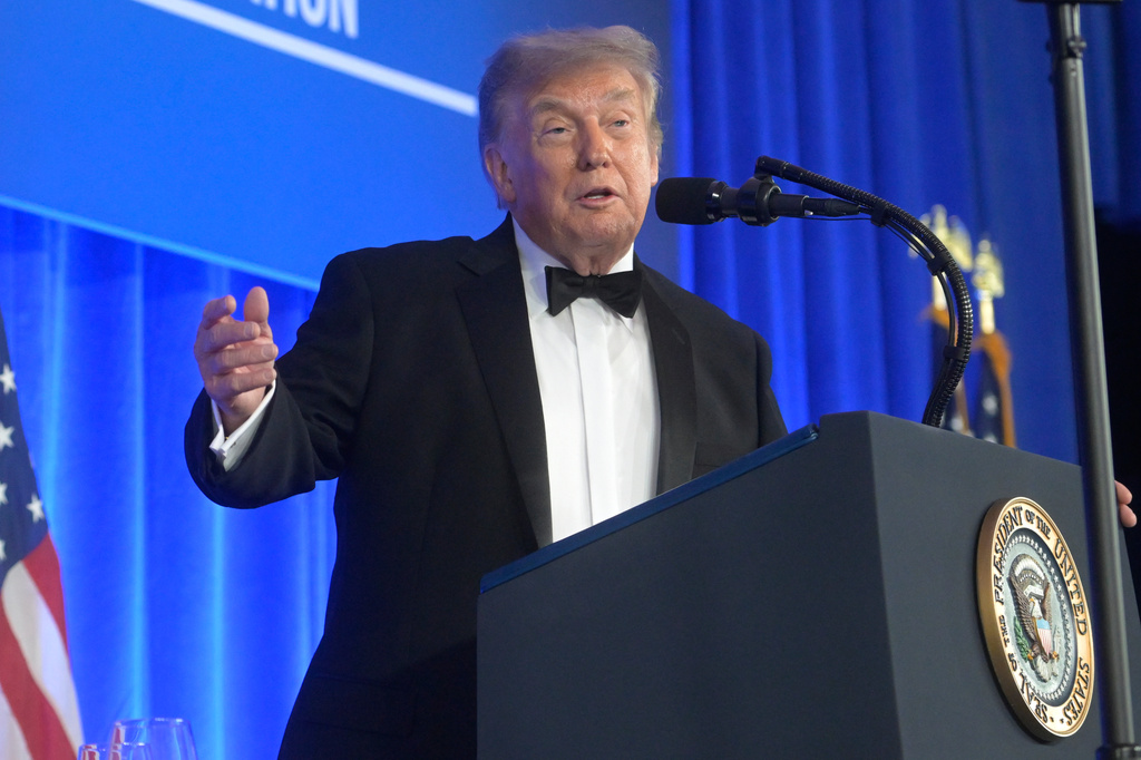 Trump Delivers Speech at Rescheduled White House Correspondents’ Dinner